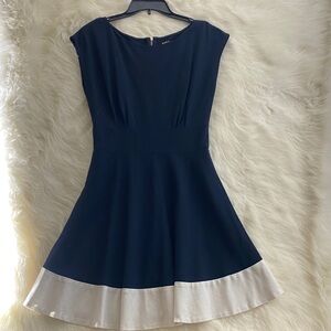 Kate Spade Navy and Cream Mini Dress